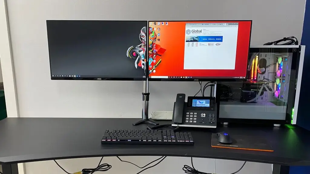 Zach Brewer's working from home setup