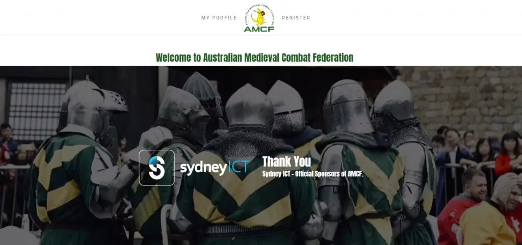 AMCF Website, hosted by Sydney ICT
